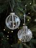 8cm Acrylic Transparent Christmas Tree Ornament Ball