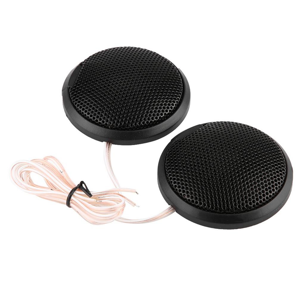 Black 80W Mini Car Speaker Audio Round Stickable Loudspeaker Automobile Speaker with Glue