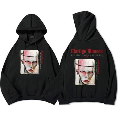 One Assassination Under God Charter 1 Hoodies Marilyn Manson Graphic Printing Sweatshirts Men Clothing Winter Fleece Hooded Top