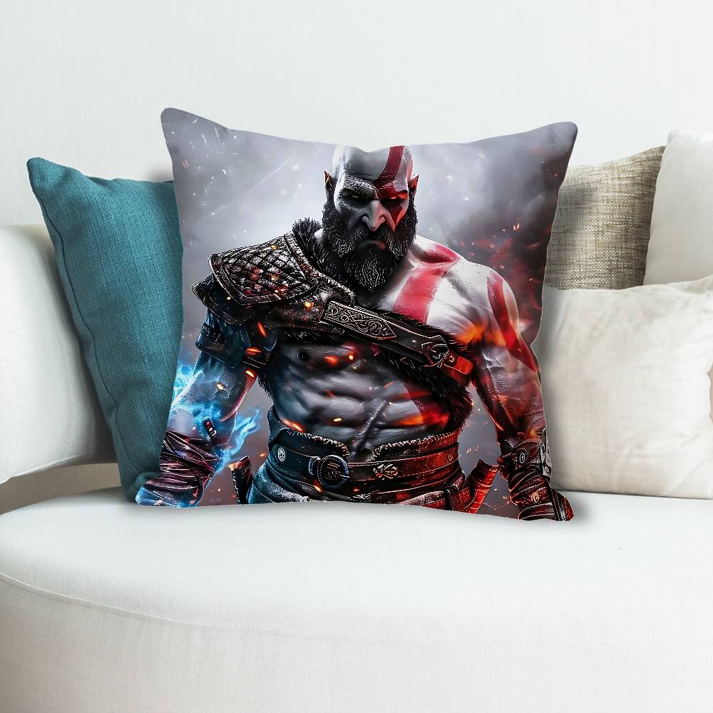 Game GGod of WWar Anime Celebrity Merchandise AllMatch Printed Pillow Case Sofa Car Office Room Decoration Protector