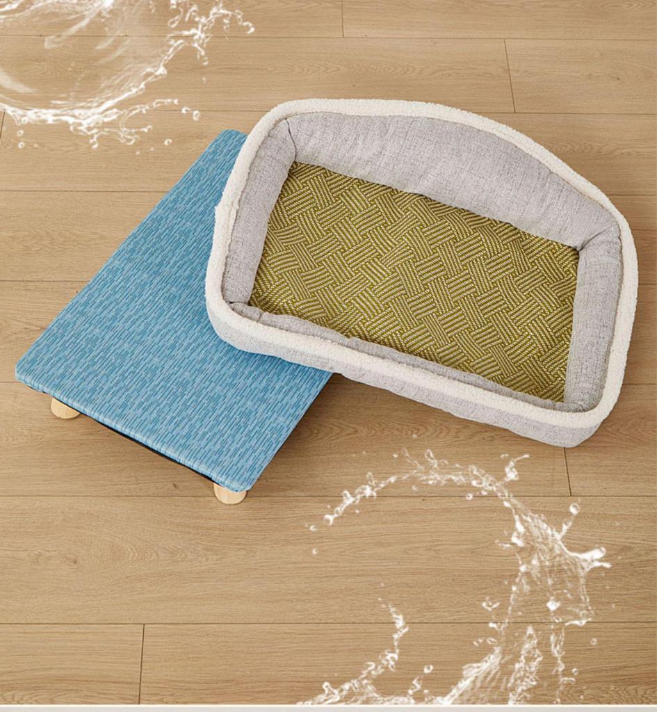 Four Seasons Washable Pet Bed: Cool Summer Mat for Small Dogs & Cats