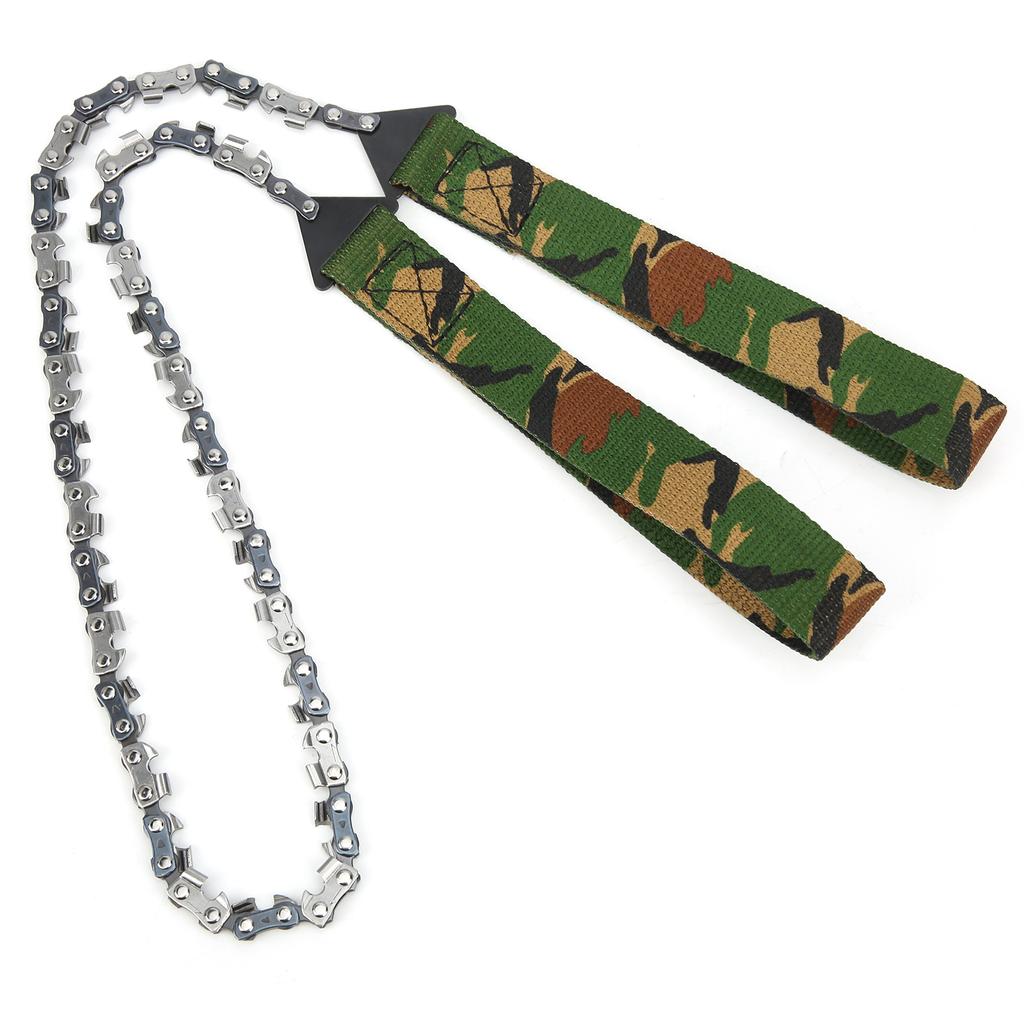 Outdoor Mini Portable Hand Chain Saw Survival 33T Logging Camping Pocket Saw Camouflage