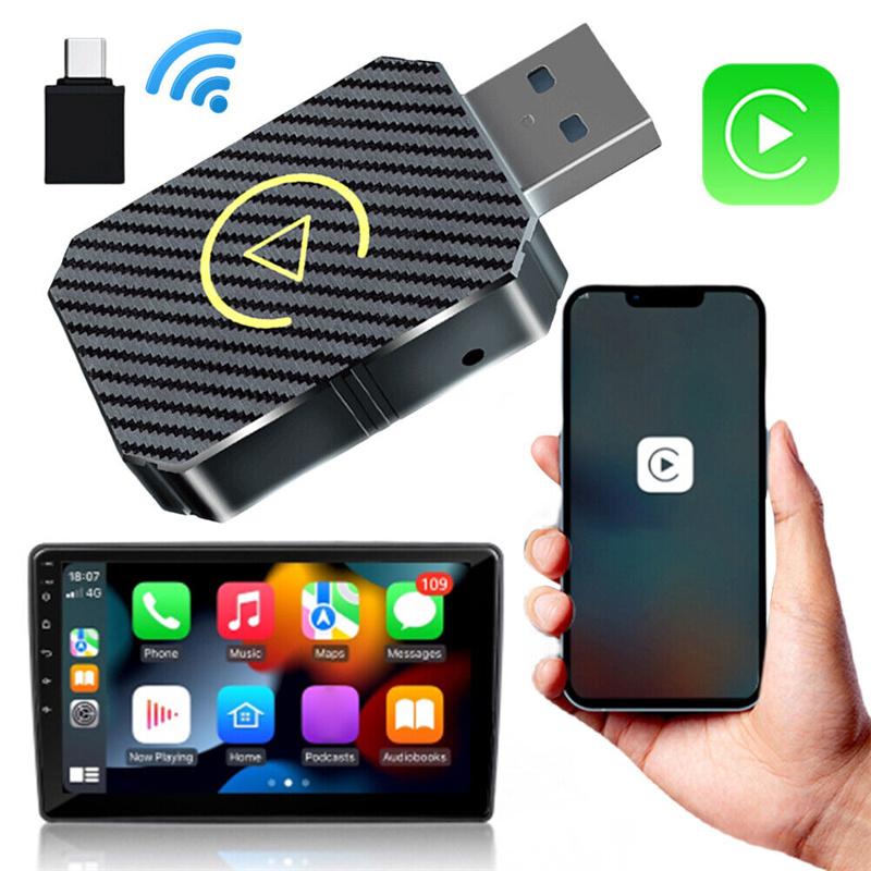 Smart Wireless Carplay Android Auto Adapter Carplay Ai Box Plug&Play Wireless Dongle For Wired Carplay/Andriod Auto Cars