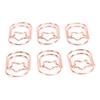 100 Pcs Star Shaped Paper Clips Cute Funny Stainless Steel Anti Slip Planner Clips for Albums Cards
