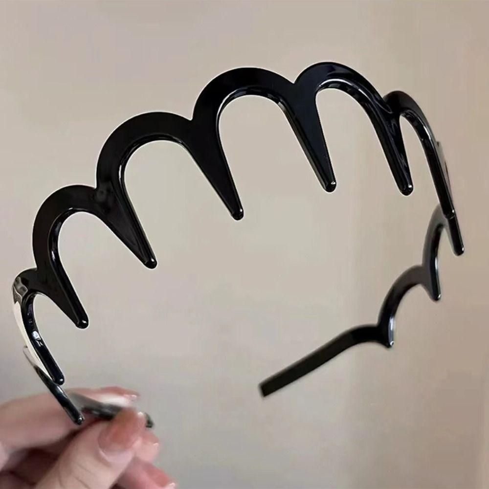 Thin Plastic Hair Band Women Hair Hoop Face Wash Hairband Sweet Non-Slip Headband  Travel
