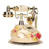 Telefon im europäischen Stil Retro Drahtlos Karte Vintage Festnetz für Wohnzimmer Büro Hotel