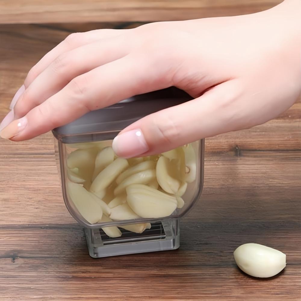 Garlic Slicer With A Detachable Manual Press Stainless Steel Blade Cutting Garlic Cloves A Small Tool For Kitchen Gadgets Tool
