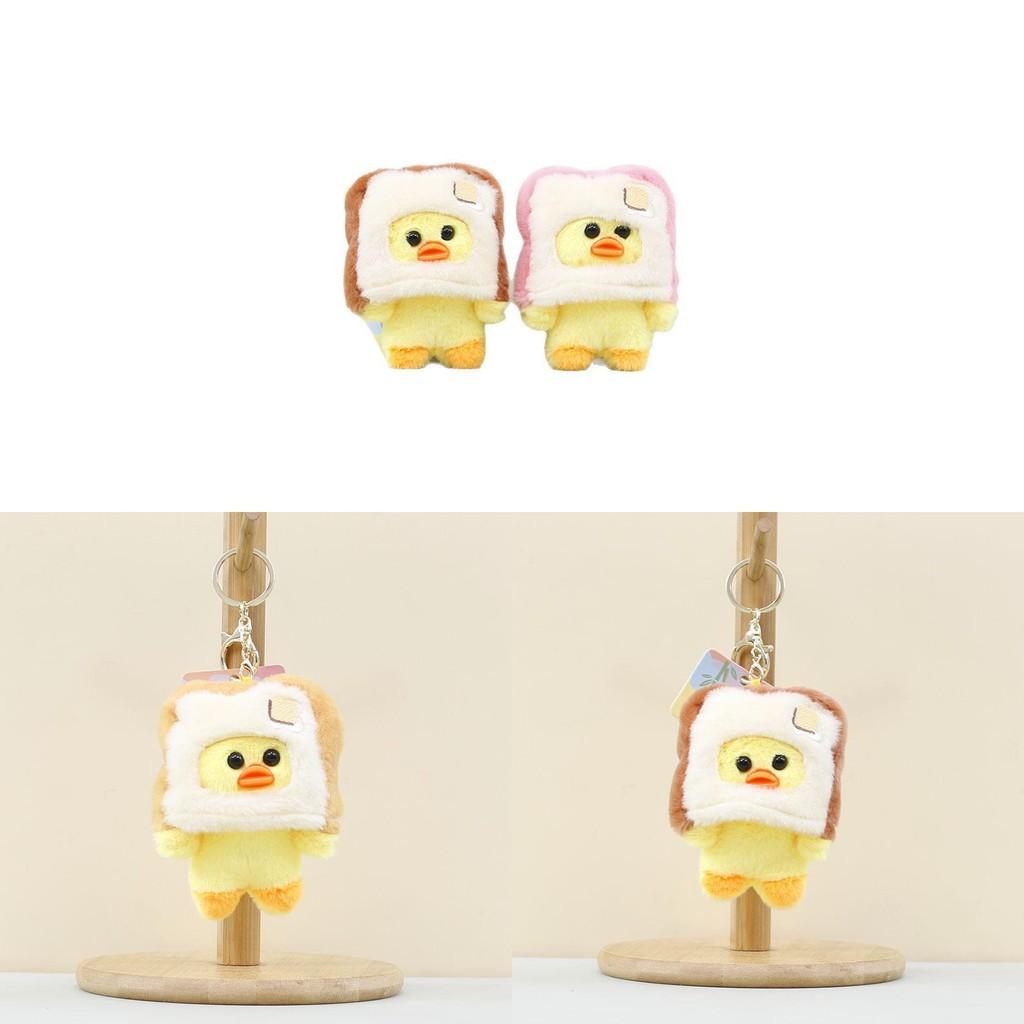 Cute Duck Bread Pendant Cartoon Plush Toy Little Duck Doll Keychain Pendant Bag
