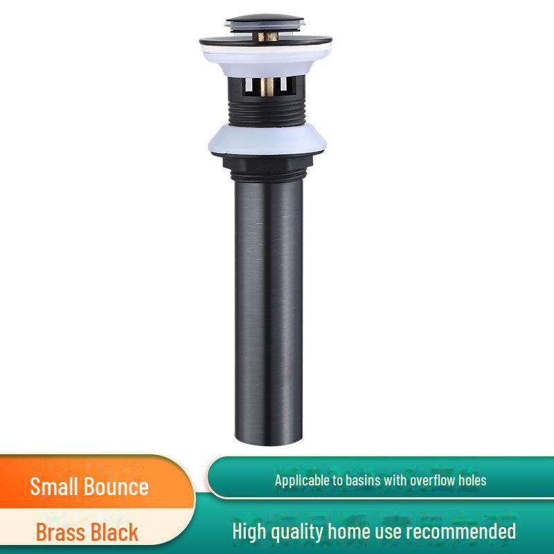 Copper Bounce Drainer for Bathroom Handwashing Basin with Deodorizing Drain Pipe