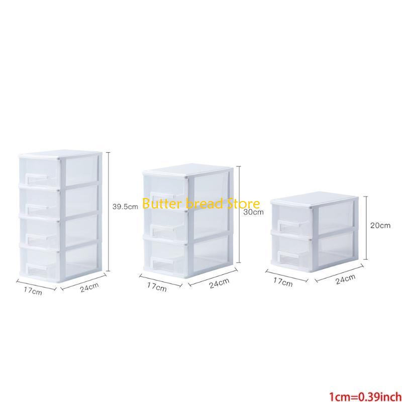 W89C Multifunctional Plastic Storage Bin Deck Office Supplies Home Storage Cabinet