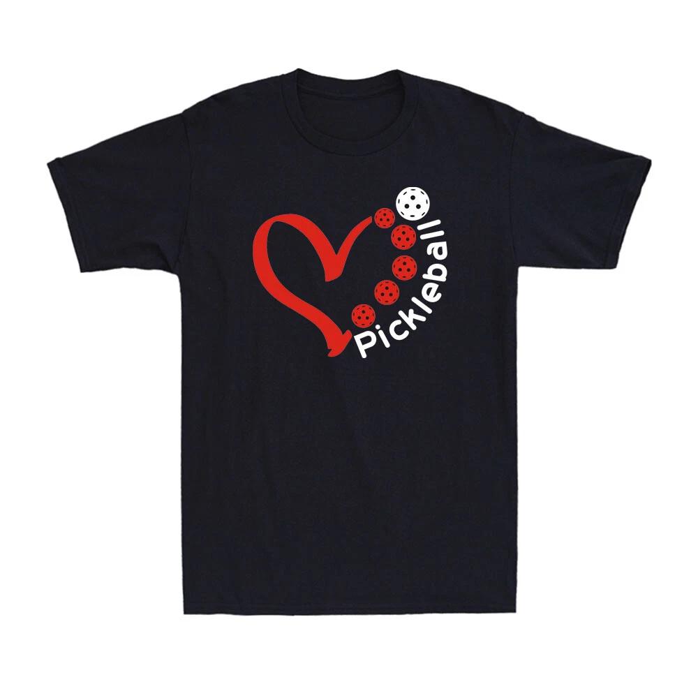 Pickleball Valentine Day Heart Pickleball Lovers Pickleball Player Men s T-Shirt XL