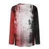Women's Casual Long Sleeve Pullover Top Halloween Print Round Neck Shirt Lightweight Comfortable Fit for Daily Wear