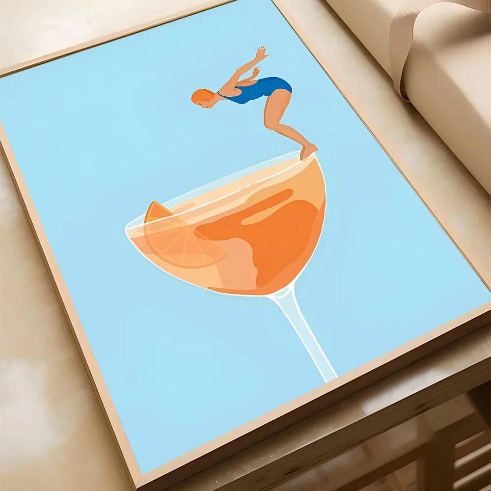 Colorful Cocktail Drink Good Posters And Prints Canvas Printing Wall Art Picture For Living Room Home Decor Gifts