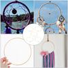 10/15/20/30cm Metal Ring Dreamcatcher Hoop Rings DIY Circles Round Wooden Wind Chimes For Outside DIY Handmade