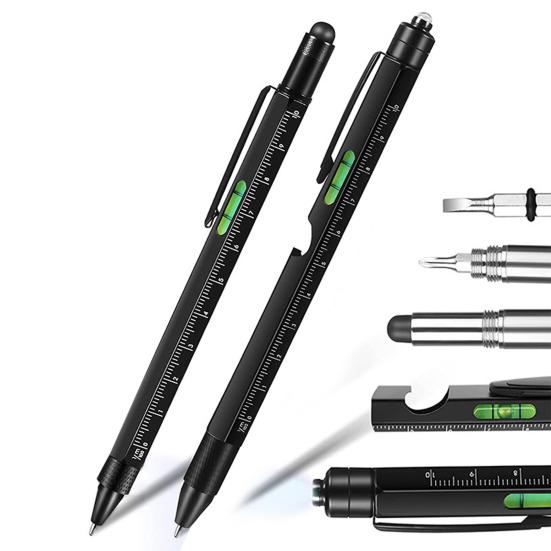 

2 Pcs 9-in-1 Multi-Tool Pen Cool Pen Set with LED Light Pliers Screwdrivers Bottle Opener Christmas Birthday Father s Day Gifts for Men Dad Grandpa