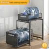 Adjustable Kitchen Sink Storage Rack with Pull-out Shelves