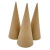 3Pcs Paper Mache Cones Open Bottom DIY Art Crafts Christmas Tree Decoration for Halloween Decorations Scrapbooking Decorating