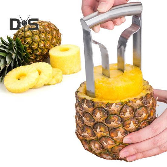 Pineapple Peeler Corer Cutter Tool Stainless Steel Fruit Slicer Lightweight Kitchen Gadget for Home Picnics Parties Travel