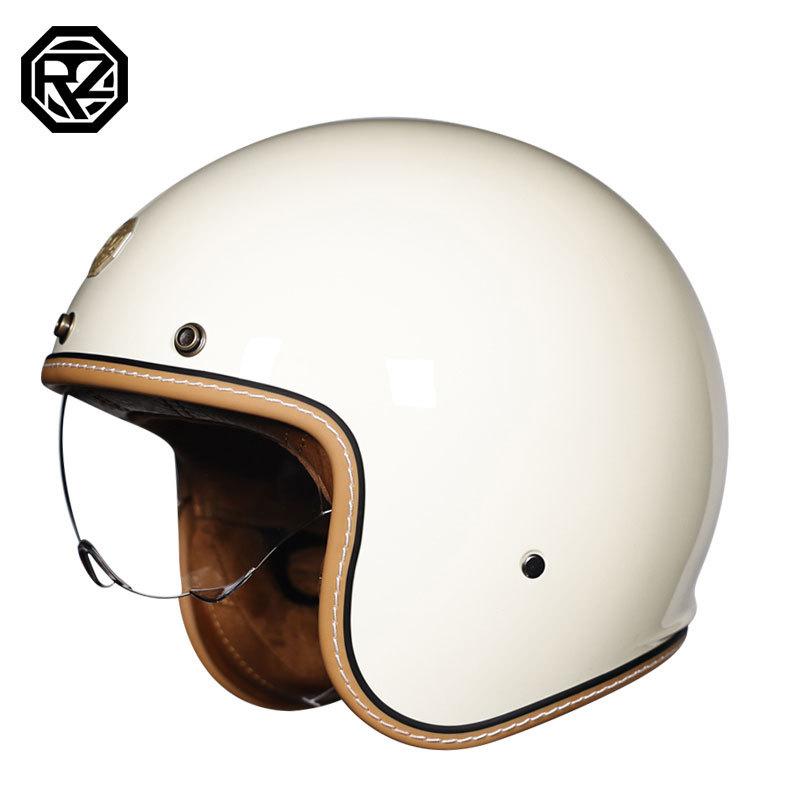 

3/4Summer personalized helmet, retro half helmet ORZ Retro helmet for men and women, half helmet for electric bicycles M