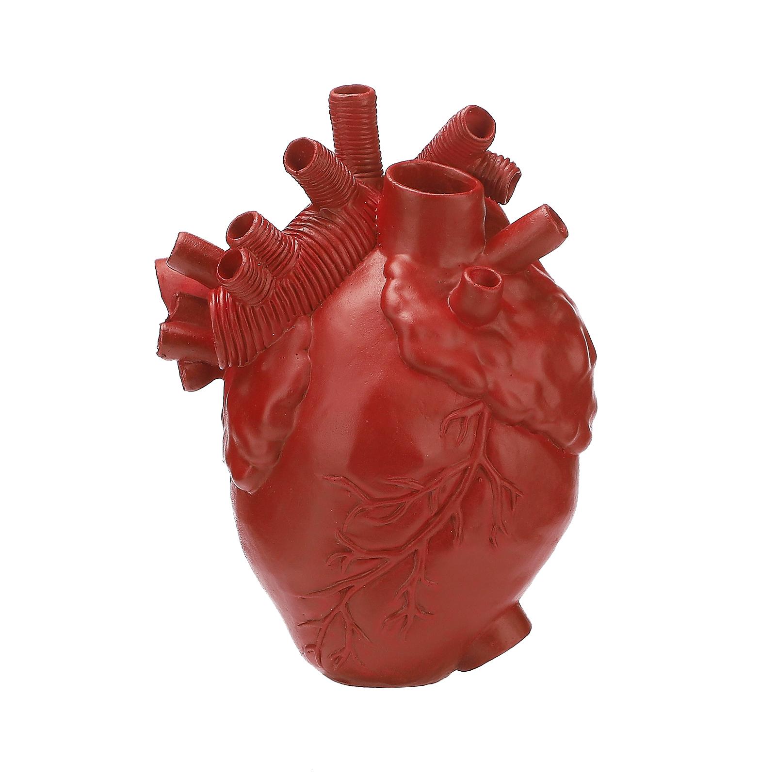 

Heart Shaped Vase Unique Resin Decorative Flower Vase for Home Living Room Desk Decoration Type 2