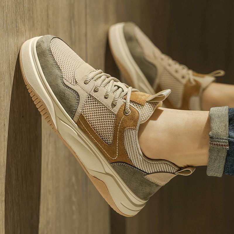 Men'S High Quality Breathable Casual Casual Shoes Summer New Soft-Sole Lightweight Comfortable Outdoor Walking Sports Board Shoe