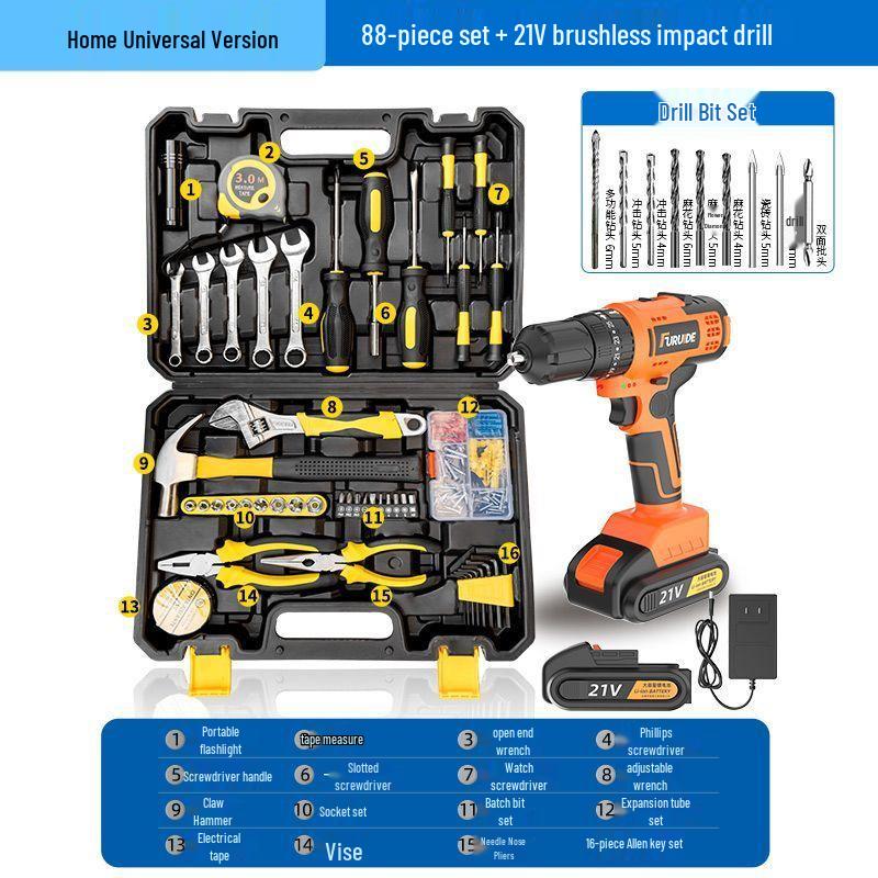 Multi-functional Household & Auto Repair Toolbox: Industrial-Grade Hardware & Electrician Storage Set