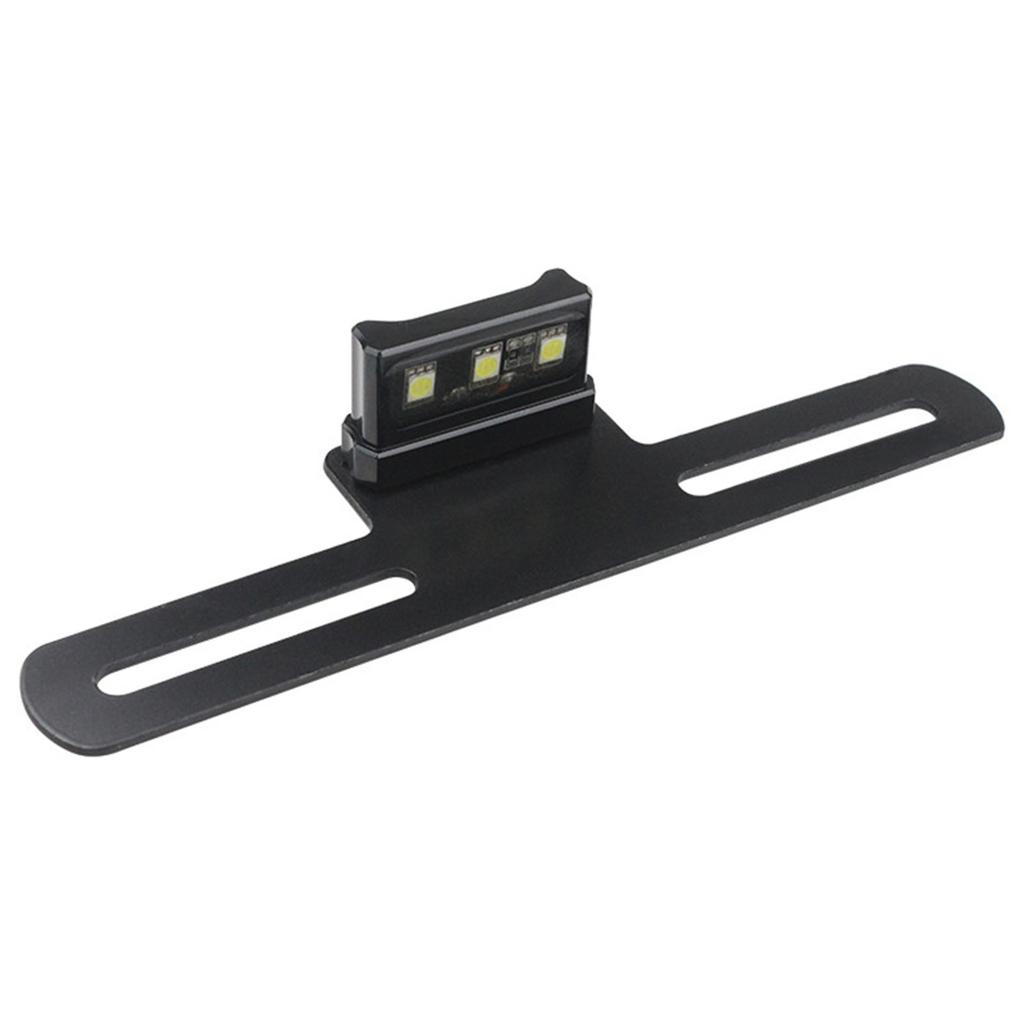 Motorcycle LED Rear Light with Plate Lamp 12V Versatile 12V LED Motorcycle Tail Lamp with Brackets Simple Installation