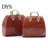 Ornamental Handbag Statue Hand Carved Fine Texture Anti-fade Not Easy to Break Home Decor Wide Application Exquisite Faux Crystal Model Desktop