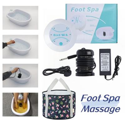 Fuß-Detox-Hydrotherapie-Maschine, Ionenreinigung, Fußbad-Massagegerät, elektrisches Vortex-Pflege-Array, Entspannung, Muskelschmerzen, Linderung der Wassergesundheit
