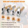 2025+ 4Pcs Small Hammer Set, · and Polished Steel Head, Short Wood Handle, 10oz Claw Hammer, 11oz Ball Peen Hammer