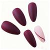24 pieces of manicure-wearing armor, simple and small, fresh matte lines and long armor-wearing.