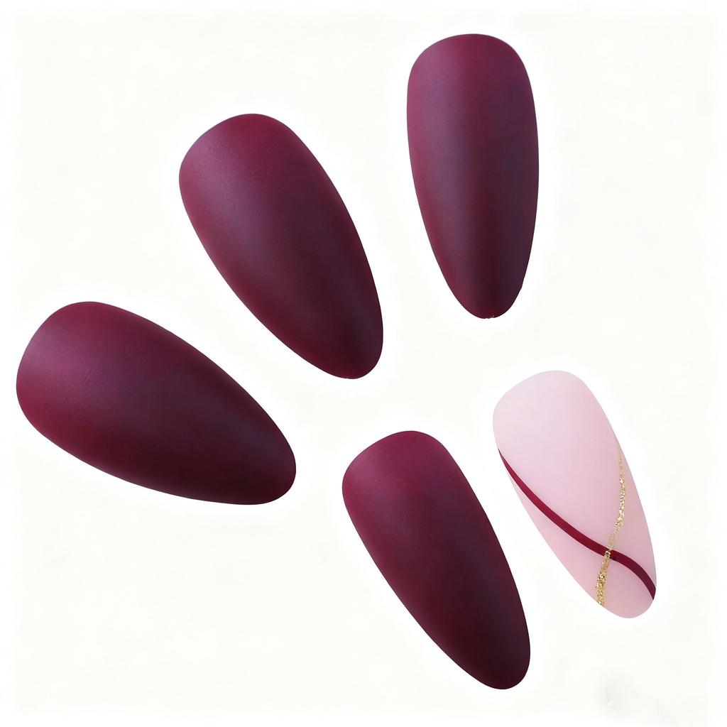 24 pieces of manicure-wearing armor, simple and small, fresh matte lines and long armor-wearing.