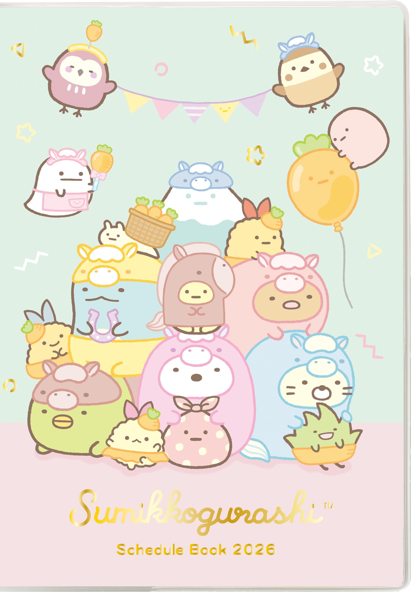 

Sumikko Gurashi 2026 Weekly ME67404 San-X Planner, Thread-bound, B6,