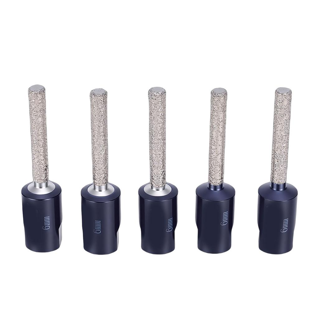 5PCS   Dry Drill Bits 6mm M10 Shank High Hardness Brazed Drilling Bit for Ceramic   Marble Tile