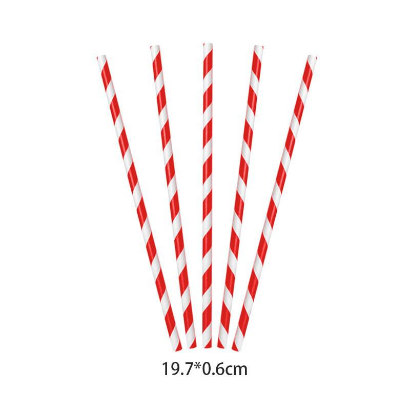 Santa-Themed Christmas Party Disposable Plates Set