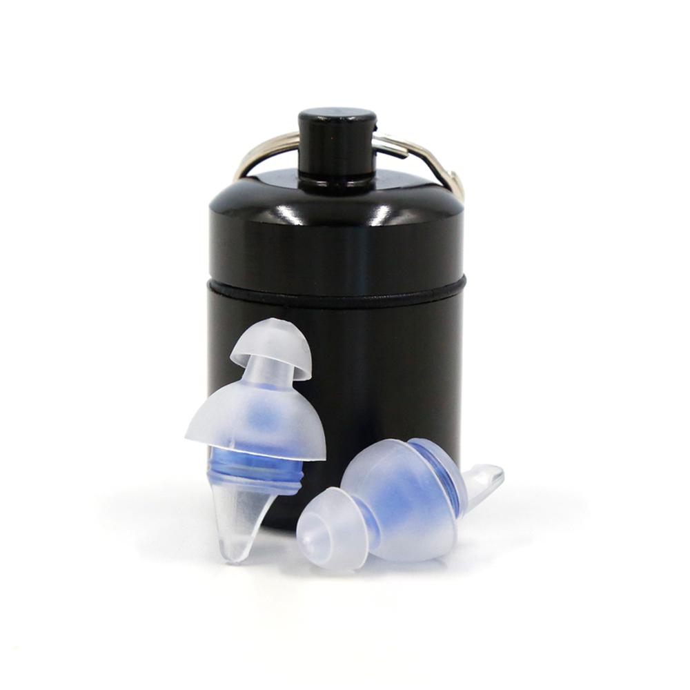 High Fidelity TPE Earplugs with 22dB Noise Reduction Reusable Metal Case for Adult & Children Hearing Protection 22dB белый
