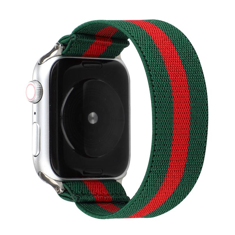 Elastic Fabric Bracelet for Apple Watch Band SE 7 6 5 4 41mm 45mm 40mm 44mm Strap for Iwatch Series 6 5 3 2 38mm 42mm Watchbands