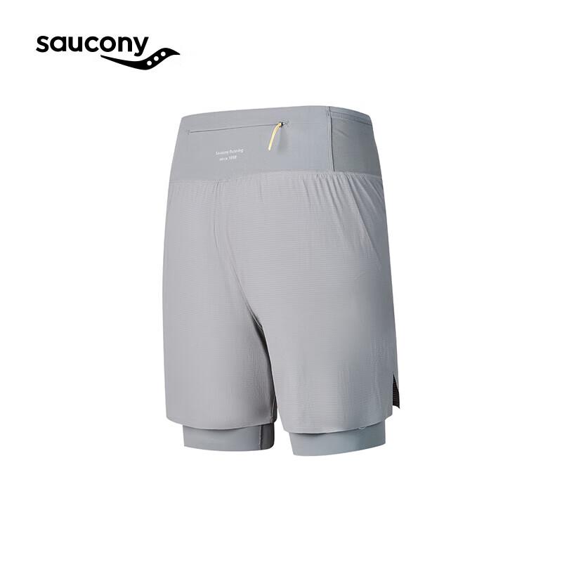 Saucony Men's Lightweight Breathable Double-Layer Casual Shorts
