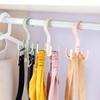 Hook 360 Degree Cloth Rack Tie Holder Multifunction 4 Hook Rotating Four-claw Hook Plastic Hanger
