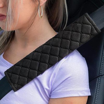 Car Soft Seat Belt Cover Universal Auto Seat Belt Covers Protection Interior Accessories Plush Belts Safety Warm Shoulder A L5H5