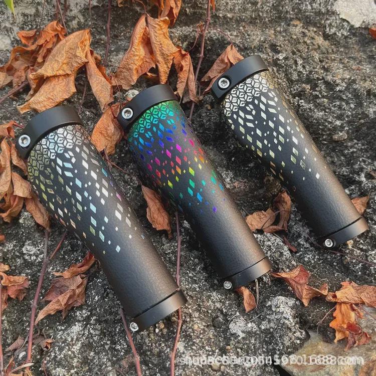 Retro Leather Shock-Absorbing Long-Distance Mountain Bike Grips