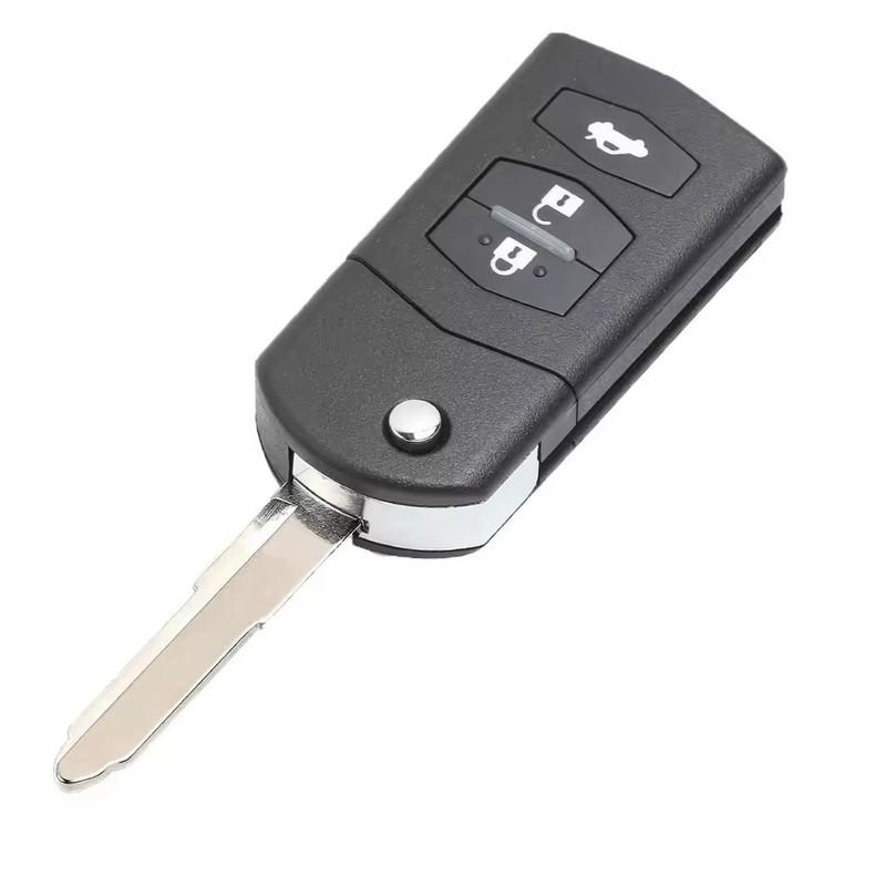 Keyecu SKE126-01 SKE126-A1 2 Buttons 433MHz 4D63 Chip For Mazda 2 3 5 6 MX5 RX8 CX7 2007 2008 2009 2010 Flip Remote Car Key Fob