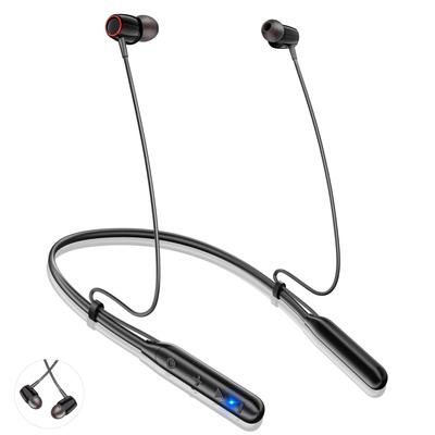 Bluetooth Earphones Adjustable 40 Hours Continuous Wireless Earphones Neckband with Raised Noise Fast Magnetic Volume Siri for Technical Standards