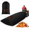 Sac pentru frunze tractor de gazon Sac colector iarbă Sac pentru frunze de grădină 200×130cm Rezistent la uzură Capacitate mare Pânză Oxford 420D Mașină de tuns iarbă Gra