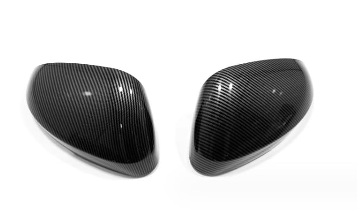 FUKUARE Door Mirror Carbon Fiber Style for Serena C28 Mirror/Side Covers, Black,