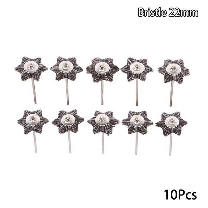 10Pcs Dental High Quality Polishing Hairbrush Wheel Polishing Brushes Dental Laboratory Equipment Materials Supplies