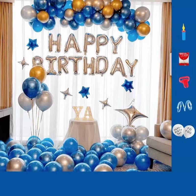 Narozeninová balónková dekorace Sada balónků s písmeny Banner Happy Birthday Party Potřeby