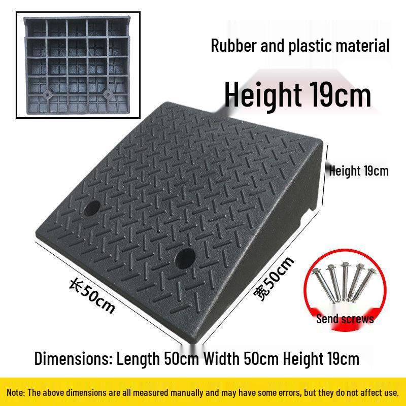Rubber and Plastic Sloped Threshold Ramp Pad