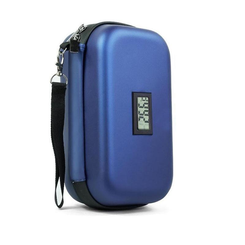 

Insulin Cooler Case with Heat Insulation & Temperature Monitoring for Insulin Pens – Portable Storage Bag with Real-Time Display синий