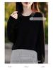 Women's Merino Wool Turn-Down Collar Cardigan Pullover Sweater - Fashionable Knitwear Base Layer.